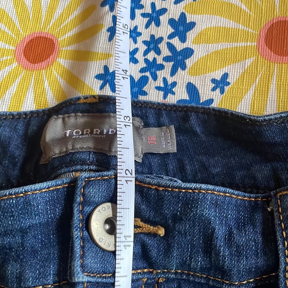 Torrid Button Fly Denim Shorts - Picture 6 of 7